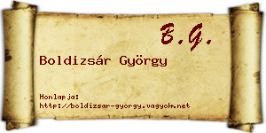 Boldizsár György névjegykártya