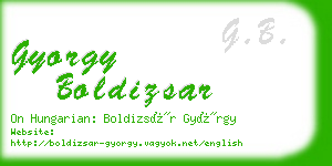 gyorgy boldizsar business card